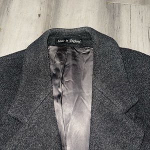 Gray cashmere men’s XL trench coat